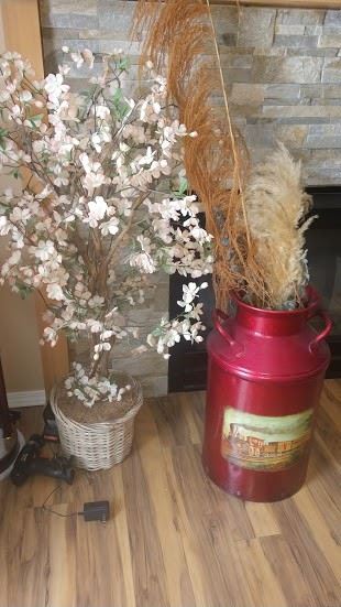 Kitchen:  Vintage Milk Can,  Potted Tree