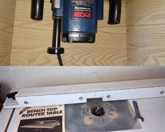 Garage:  Router Table w/Router 