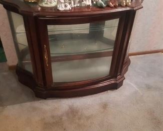 166. DISPLAY CASE CHERRY COST OVER $1100 NEW $