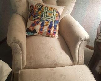 181.CHAIR AND OTTOMAN $