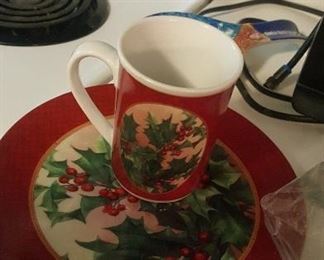 270.CHRISTMAS PLATE AND CUP $