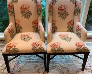 Pair of parsons chairs $350