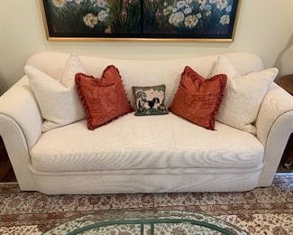 Swaim Cream colored sofa in excellent condition $1950