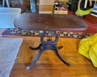 Vintage Duncan Side Table with Brass Feet