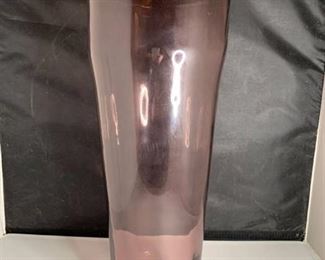 Gorgeous 19 inch Hand Blown Purple Vase