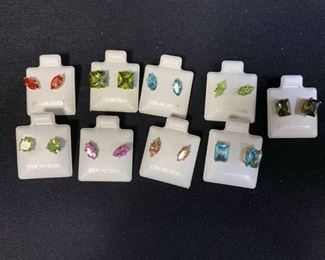 Lot of 9 Sterling Pierced Earrings