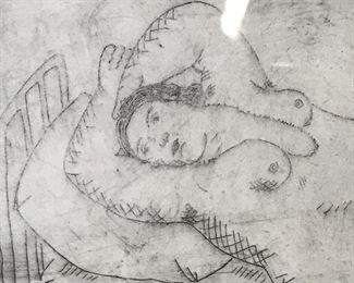 Signed Female Nude Litho Fernando Botero