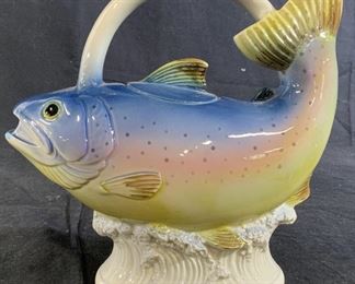 Japanese Porcelain Fish Form Tea Pot