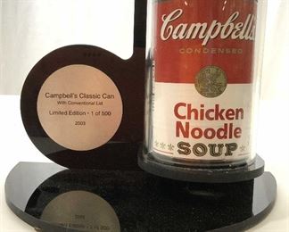 Campbell’s Soup Can Limited Edition Sculpture