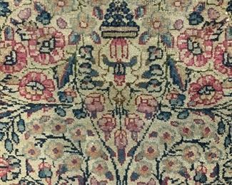 Antique Oriental Area Carpet, hand made