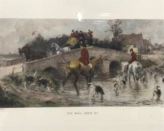 Print of Painting ‘The Mail Goes By’
