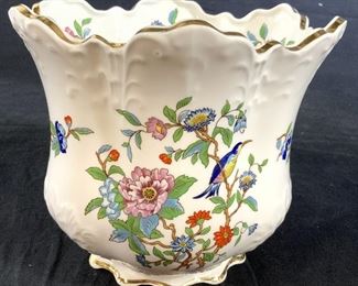 AYNSLEY, English Porcelain Cache Pot, Pembroke