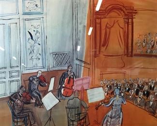 Signed Offset Lithograph Raoul Dufy