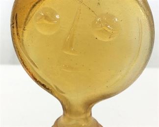 Vintage Italian Art Glass Face Figural Decanter