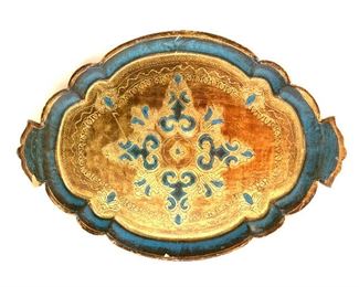 Gold Leafed Florentine Tray, Italy