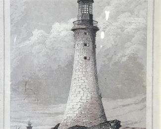 Offset Lithograph Eddystone Lighthouse