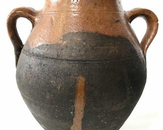 Antique French Handled Ceramic Vase
