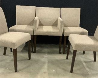 Set 5 Jason’s Furniture Upholstered Dining Chairs