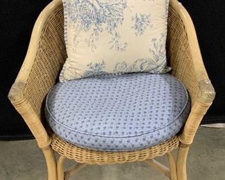 Vintage Bamboo Rattan Arm Chair