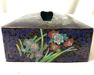 Vintage Chinese Tissue Box Cover