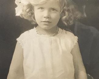 Antique portrait photograph of a child