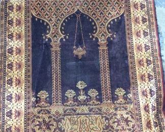 Vintage Middle Eastern Wall Tapestry Textile Rug