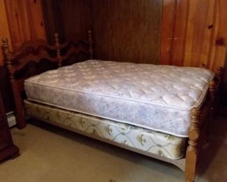 DREW Double Wood Bed Frame