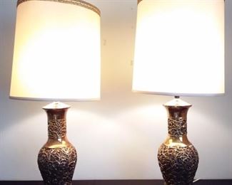Set of Vintage Tall Lamps