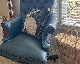 Leather office chair. 