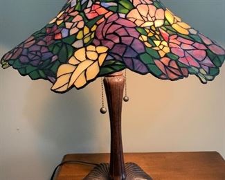 Tiffany style lamp. 