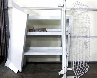Weather Guard Commercial Van Shelving, For A 2017-2020 Ram ProMaster City, Includes 3-Shelf Unit, Roof Rack, And Mesh Bulkhead