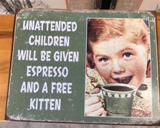 Tin sign (sold)