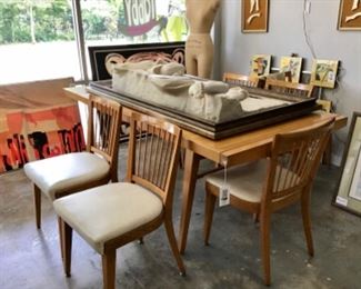 Beautiful Danish modern table and chairs 