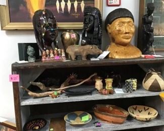 African, Columbian, Native American items 