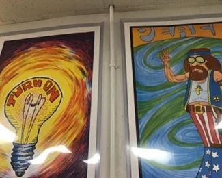 Vintage hippie posters 