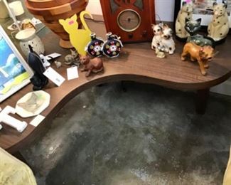 Kidney shape vintage table