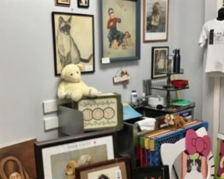 More art, fao schwartz plush, HelloKitty mirror 