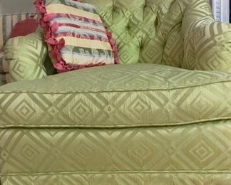 Vintage tufted arm chair