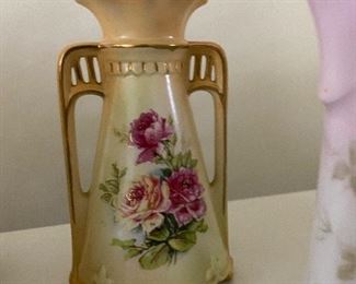 Hand painted bud vase