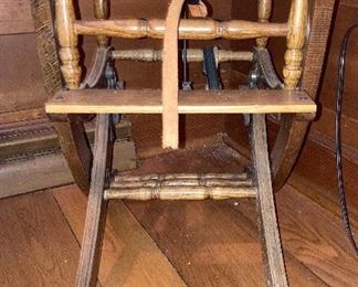 Close-up view of chair