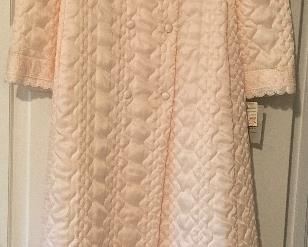 Vintage women's quilted robe