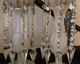 Crystal drop candleholders