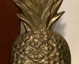 Brass pineapple bookend