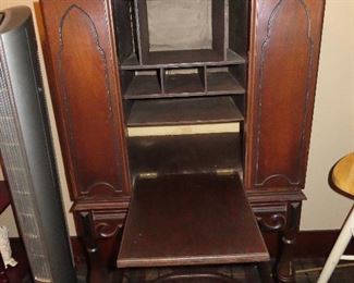 Antique Mahogany Drop Front Desk