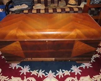 Art Deco Cedar Trunk