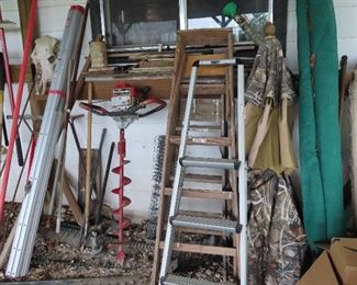 Ladders - Post Hole Digger - Yard Tools