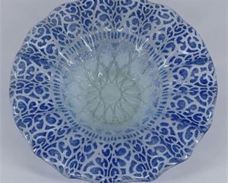 Lot 546
Cast Glass Flared Candy Dish