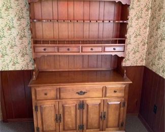 Lot 712
Keller Furniture Early American Step Back Maple Hutch