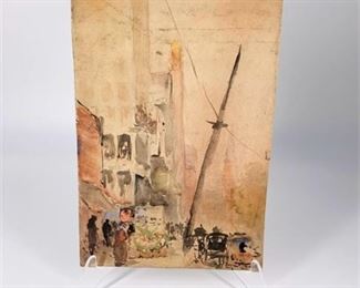 Lot 787
Original Streetscape Watercolor