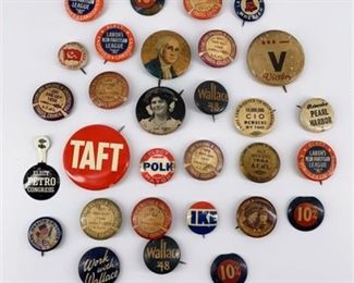 Lot 817
Historical National & Ohio Political Campaign Buttons